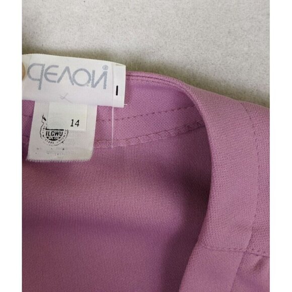 VINTAGE WOMEN'S LILAC LAVENDER PURPLE SKIRT SUIT - DEVON - SIZE 14 - Picture 6 of 14
